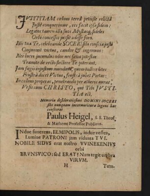 In due funereas, Elmipolis, indue vestes, [...]
