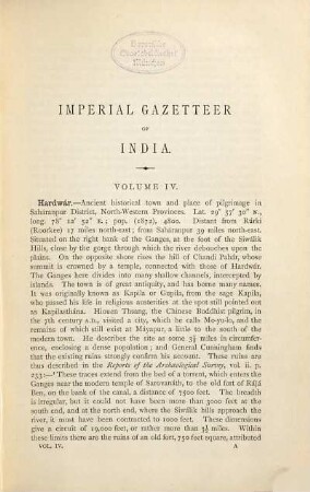 The Imperial Gazetteer of India, 4