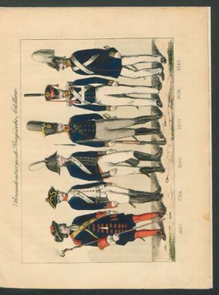 Tafel: Brandenburgisch Preussische Artillerie.