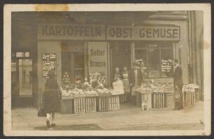 Ansichtskarte Obst- und Gemüsehandel, Liegnitzer Straße 10