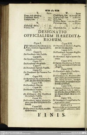 Designatio Officialium Haereditariorum