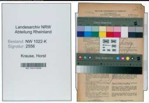 Entnazifizierung Horst Krause , geb. 22.09.1920 ()