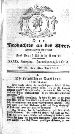 22. Stueck, 1. Juni 1840