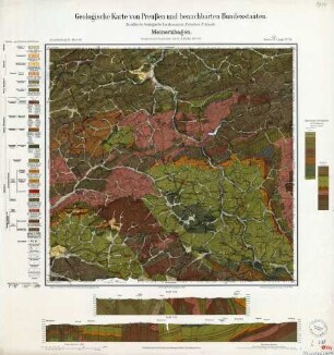 [4811] Meinerzhagen, Geologische Karte von Preußen und benachbarten Bundesstaaten