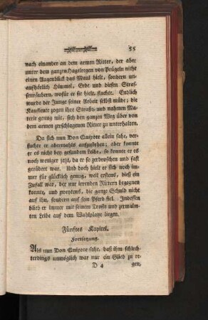 Fünftes Kapitel. Fortsetzung