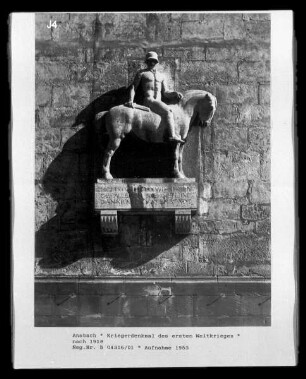 Kriegerdenkmal des ersten Weltkrieges