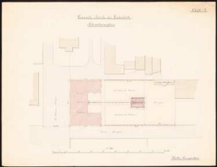 Gemeindeschule für Leobschütz: Lageplan 1:300