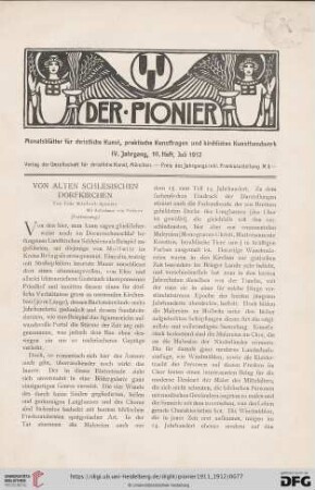 10. Heft, Juli 1912
