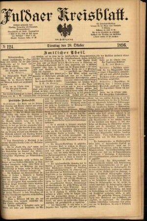 Ausgabe vom Dienstag, den 20. Oktober 1896.