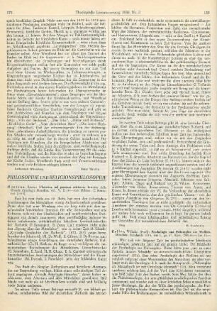 179-180 [Rezension] Montano, Rocco, L'estetica nel pensiero cristiano