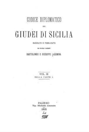 [Vol. 3 della Parte 1]