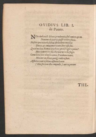 Ovidius Lib. I. de Ponto.
