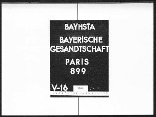 Die Sicherheitsmaßnahmen anläßlich des Aufenthaltes des Großfürsten Paul von Rußland in Bad Kissingen