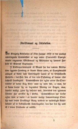 Motiverede Lovudkast afgivne af den ved kongelig Resolution af 27de Januar 1859 til Drøftelse af forskjellige kirkelige Anliggender nedsatte Commision, [5]