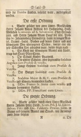 Die zweyte Ordnung