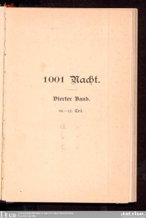4: 537. bis 738. Nacht