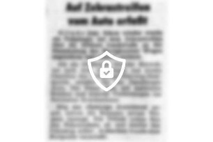 Auf Zebrastreifen vom Auto erfaßt