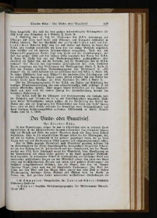 Der Binde- oder Brautbrief.