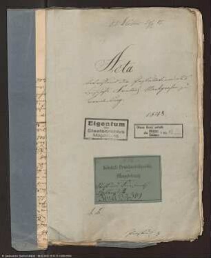 Postulation des Bischofs Friedrich Markgrafen von Brandenburg