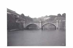 Kaiserpalast mit Brücke (Nijubashi) in Tokio : Weltreisen. Kaiserpalast mit Brücke (Nijubashi) in Tokio