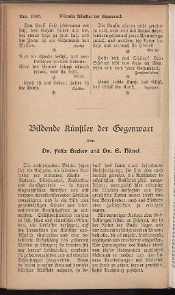 Bildende Künstler der Gegenwart