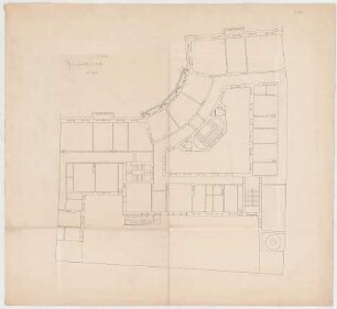 Thiersch, Friedrich von; München; Palais Bernheimer - Grundriss 1. OG