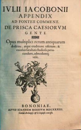 De prisca Caesiorum gente commentariorum : libri duo. [2], Appendix