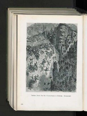 Aus den Illustrationen zu Rabelais. Holzschnitt.