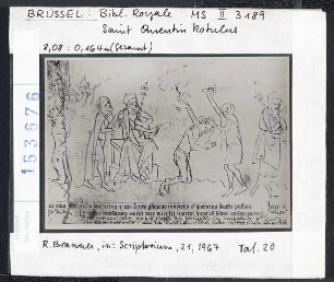 Brüssel, Bibl. Royale: MS II 3189, Saint Quentin Rotulus