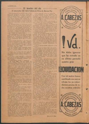 El hombre del día : El interventor del Asilo Colonia de Niños de Marcos Paz