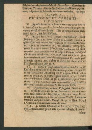 Caput I. De Nomine Et Causa Efficiente.