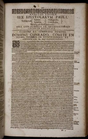 Analysis Logica Sex Epistolarum Pauli