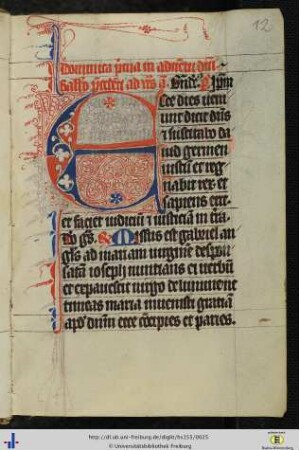 [12r - 134v] Proprium de tempore.