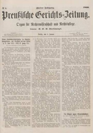 4. Januar-29. December 1860 = No. 1-54
