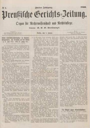 4. Januar-29. December 1860 = No. 1-54