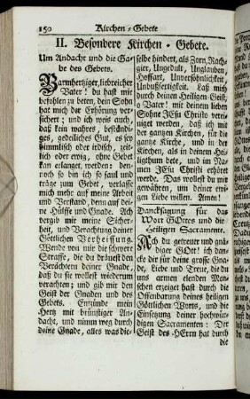 II. Besondere Kirchen-Gebete.