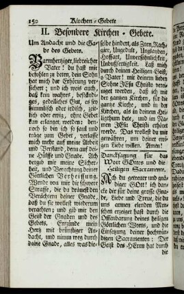 II. Besondere Kirchen-Gebete.