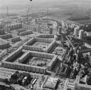 Neubaugebiet in Dresden-Prohlis : Blickrichtung Südosten
