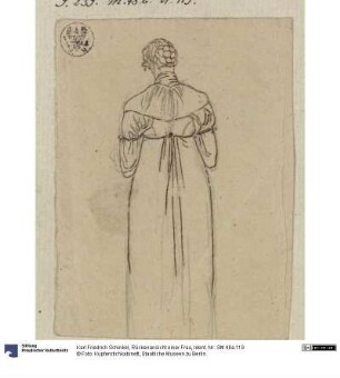 Rückenansicht einer Frau