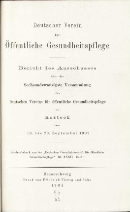 26: Rostock vom 18. bis 20. September 1901