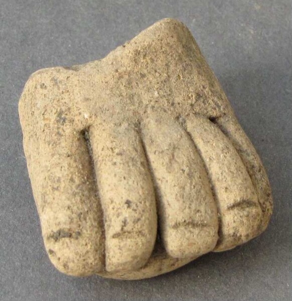 Fragment of a clay figure