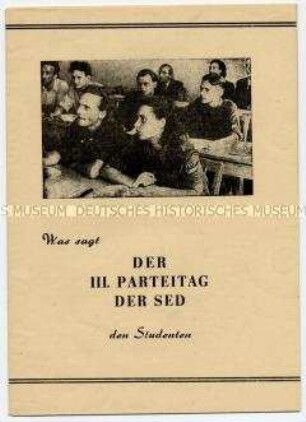 Wahlagitation der SED an Studenten zur Volkskammerwahl