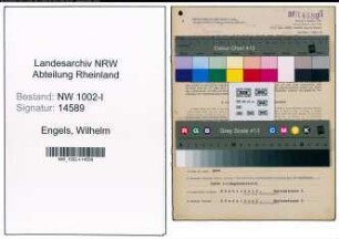 Entnazifizierung Wilhelm Engels, geb. 13.01.1895 (Beamter)
