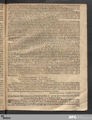 Schreiben der Pfarrherren der Diöceß von Pariß, an den Herrn Cardinal von Noailles...