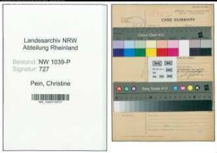 Entnazifizierung Christine Pein , geb. 00.00.0000 ()