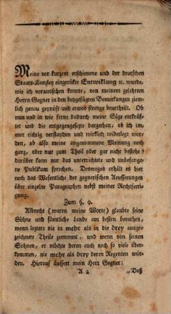 Rechtfertigung meiner Entwicklung der Brandenburgischen Hausverträge ... gegen deren Critik