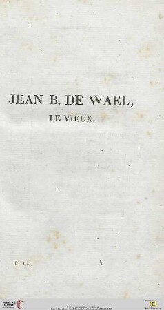 Jean B. de Wael, le Vieux