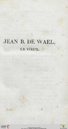 Jean B. de Wael, le Vieux