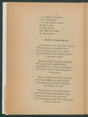 Carta en busca del sí