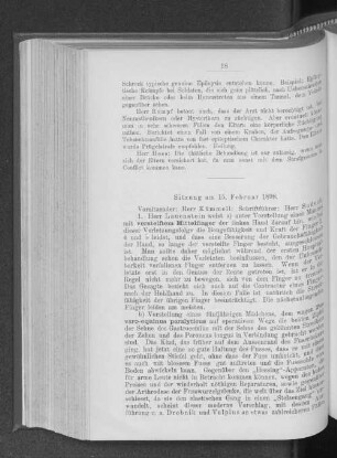 Sitzung am 15. Februar 1898.